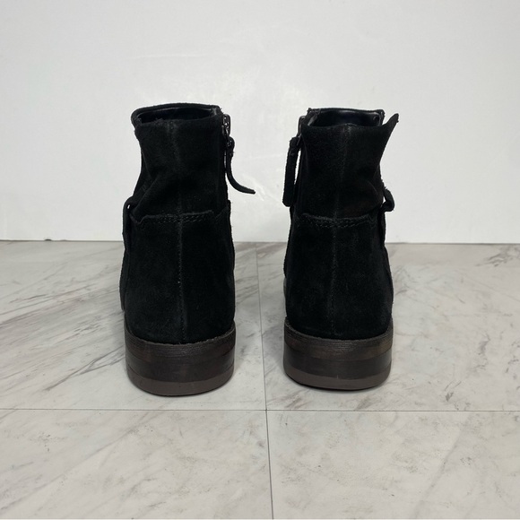 Franco Sarto Malina Black Suede Bootie 7M - Picture 3 of 14